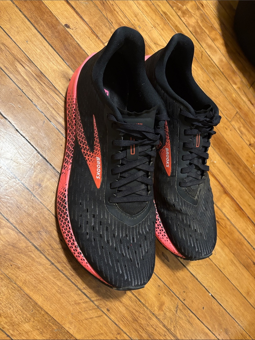Brooks Women’s Black and Coral Athletic Running Shoes